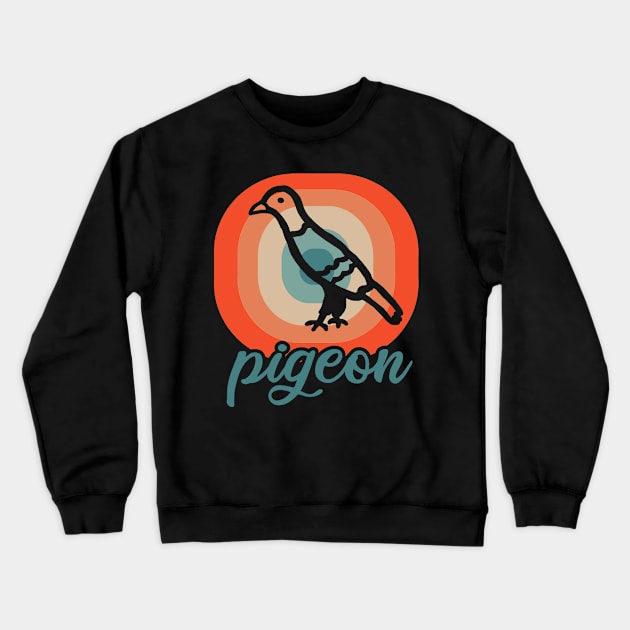 Vintage pigeon post motif pigeon whisperer gift Crewneck Sweatshirt by FindYourFavouriteDesign